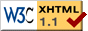 Valide Xhtml 1.1.